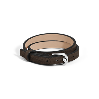Horseshoe Buckle Adjustable Bracelet in Sartorial Leather