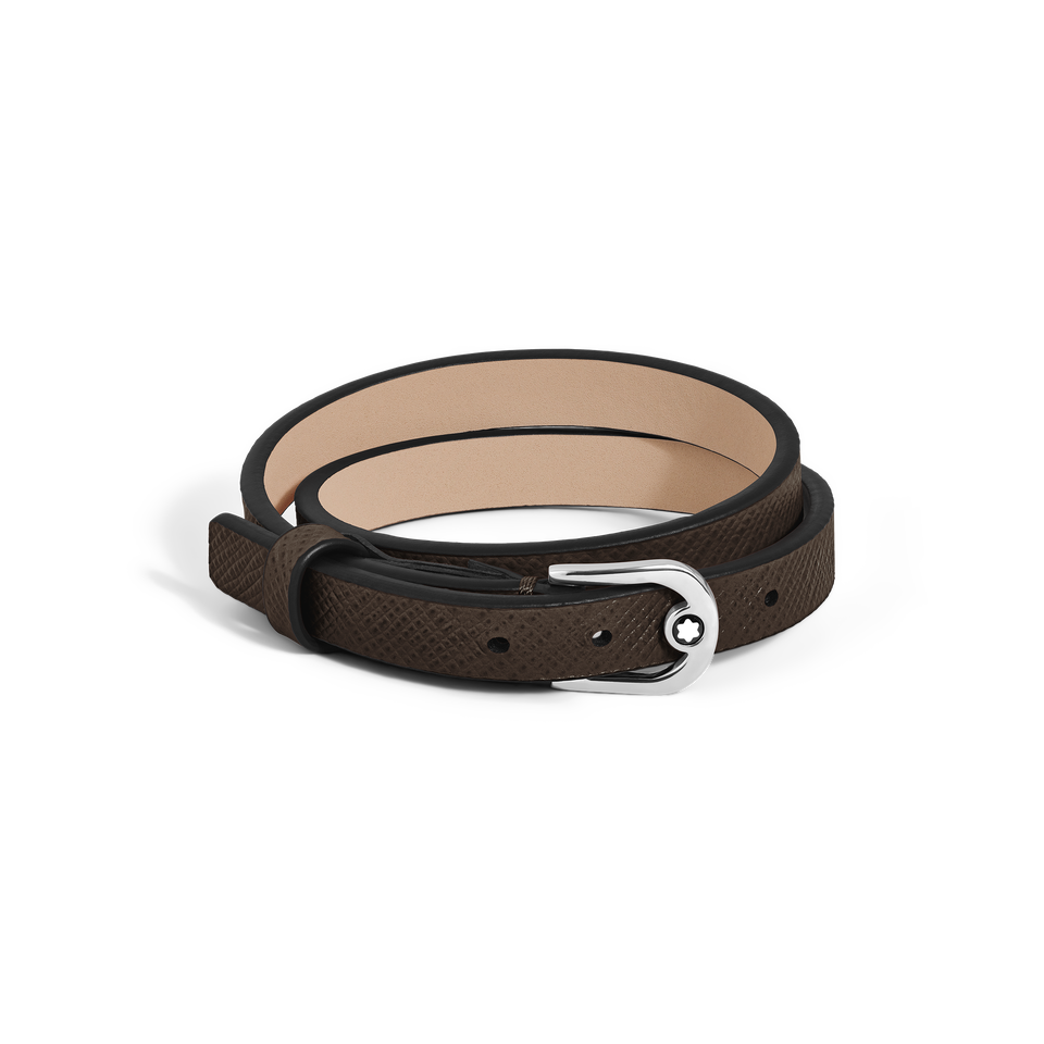 Horseshoe Buckle Adjustable Bracelet in Sartorial Leather - 1