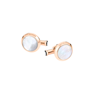 Meisterst&uuml;ck Cufflinks with Mother-of-Pearl Inlay