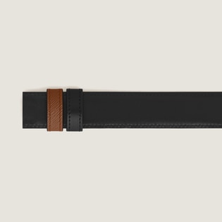 Fauve Sartorial/black Meisterst&uuml;ck 30mm reversible leather strap