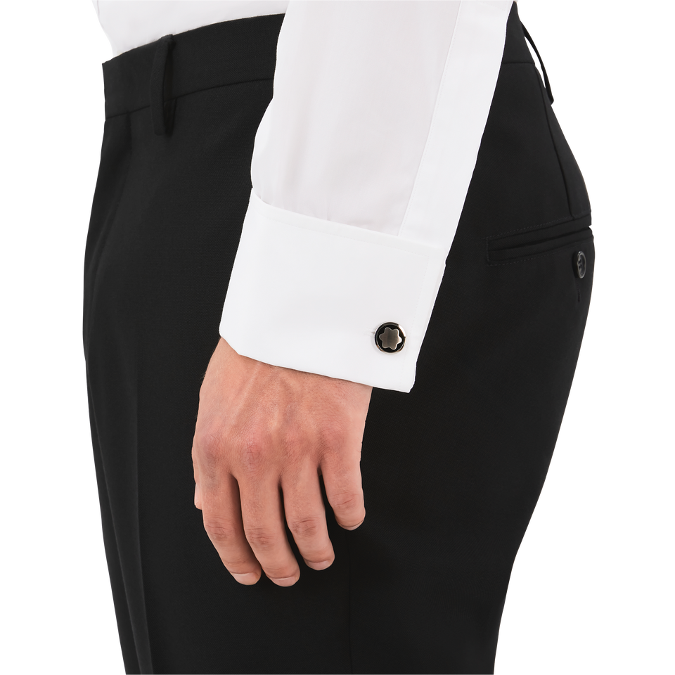 Star Cufflinks with Onyx Inlay - 2