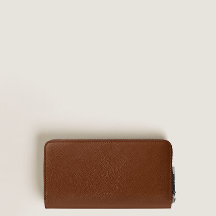 Continental Wallet 12cc with zip in Sartorial Leather