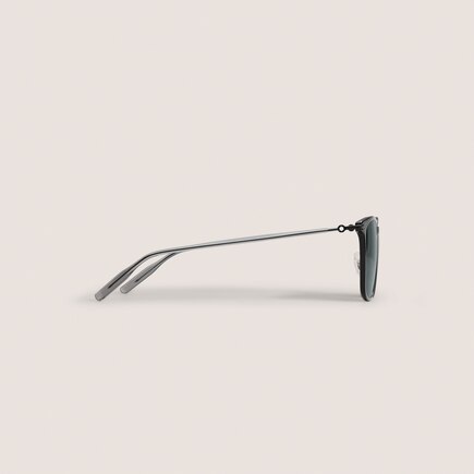 Rectangular Sunglasses with Black Injected Frame