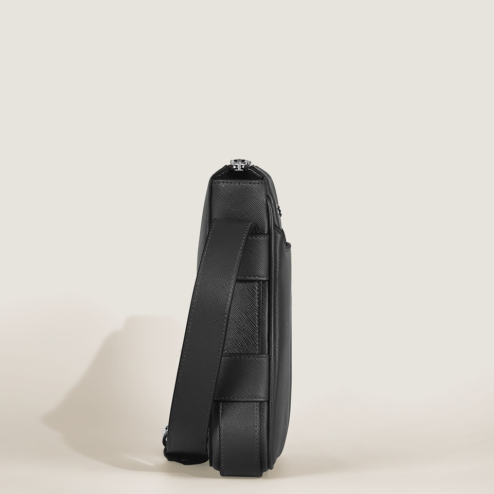 Vertical Belt Messenger Bag in Sartorial Leather - 5