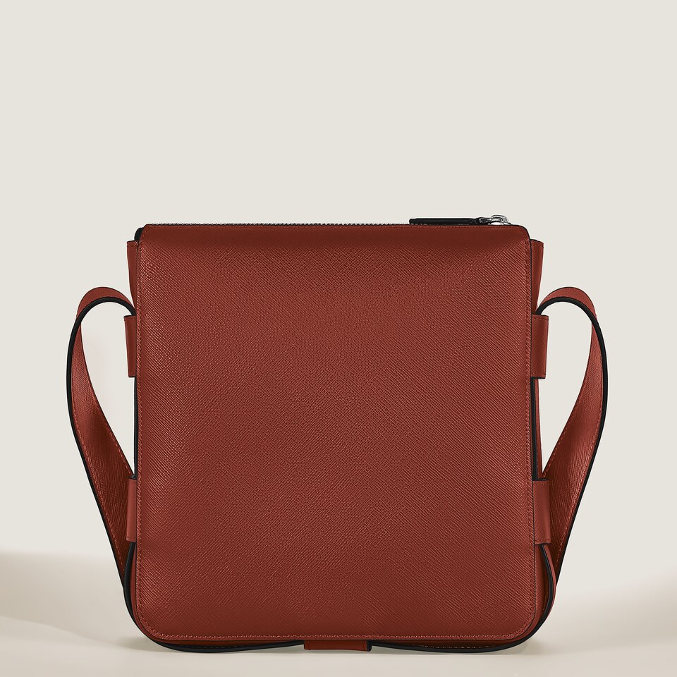 Vertical Belt Messenger Bag in Sartorial Leather - 5