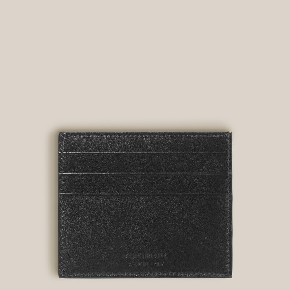 Set with PIX Black Ballpoint Pen & Card Holder 6cc in Meisterst&uuml;ck Leather - 7