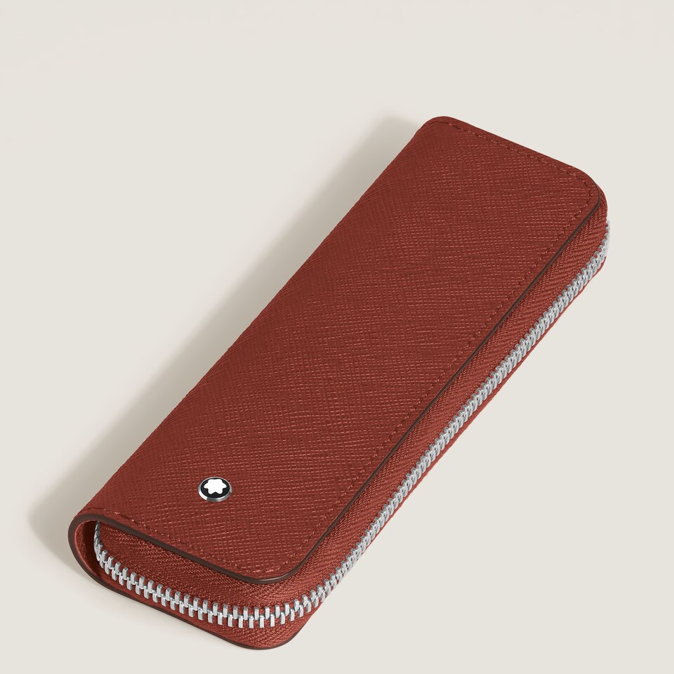 1 Pen Pouch with zip in Sartorial Leather - 3