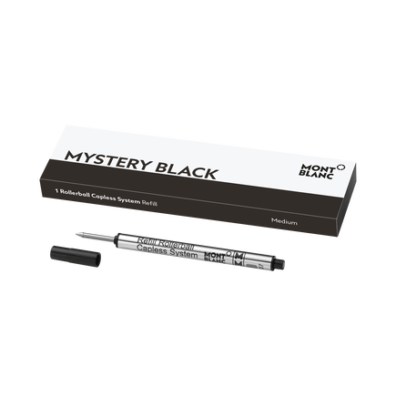 1 Rollerball Capless Refill, Mystery Black - Medium