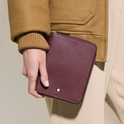 5-Pen Pouch with zip in Sartorial Leather