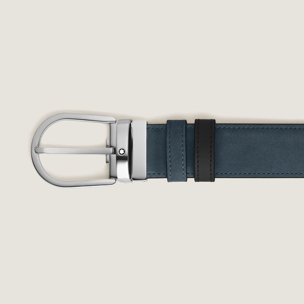 Horseshoe 35 mm Reversible Belt in Suede Leather  - 2