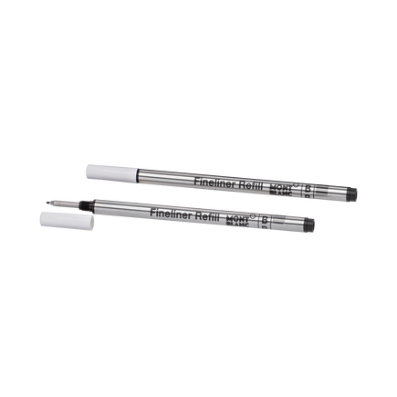 2x Recharges pour Feutre Fin, Mystery Black