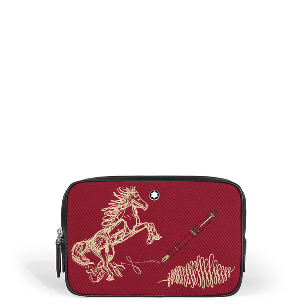 Mini Crossbody Bag Year of the Horse in Embroidered Gabardine - 6