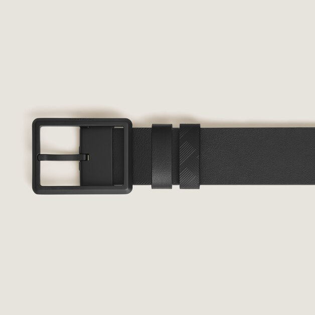 35 mm Reversible Belt in Extreme Leather with Rectangular Buckle - 4