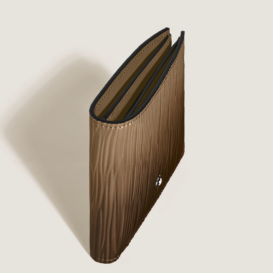 Brieftasche 6 cc aus Corteccia-Sfumato-Leder - 4