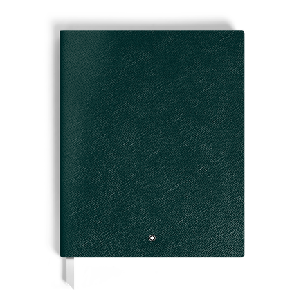 Large Notebook in Sartorial Leather, Lined Pages