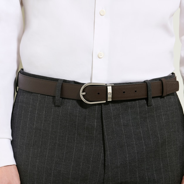 Horseshoe 30&nbsp;mm Reversible Belt in Sartorial Leather - 4