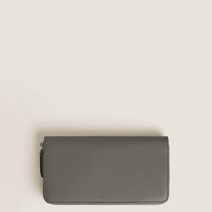Continental Wallet 12cc with zip in Sartorial Leather
