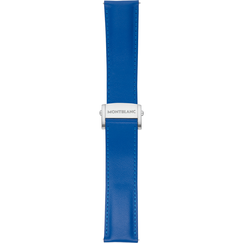 Summit 2 Sapphire Blue Leather Strap - 1