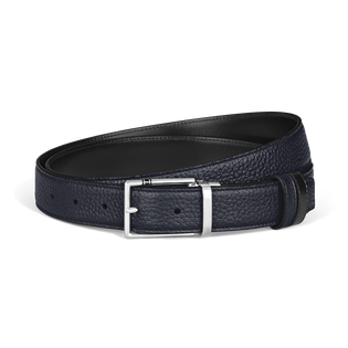 35 mm Reversible Belt in Grain Leather with Rectangular Meisterst&uuml;ck Buckle
