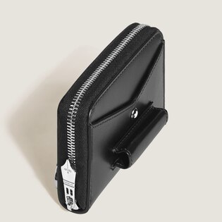 Mini Wallet 2cc with Zip and Pen Loop in Meisterst&uuml;ck Leather