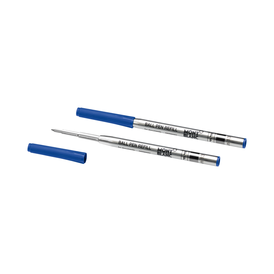 2 Ballpoint Refills, Royal Blue - Fine - 2