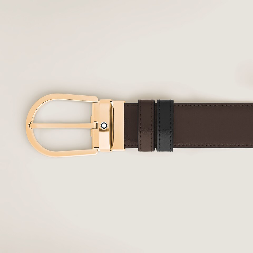 Horseshoe 35 mm Reversible Belt in Meisterst&uuml;ck Leather - 5