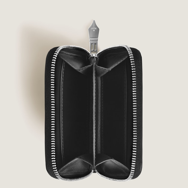 Mini Wallet 2cc with Zip and Pen Loop in Meisterst&uuml;ck Leather - 3