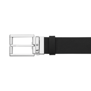 Rectangular 35&nbsp;mm Belt in Textured Leather
