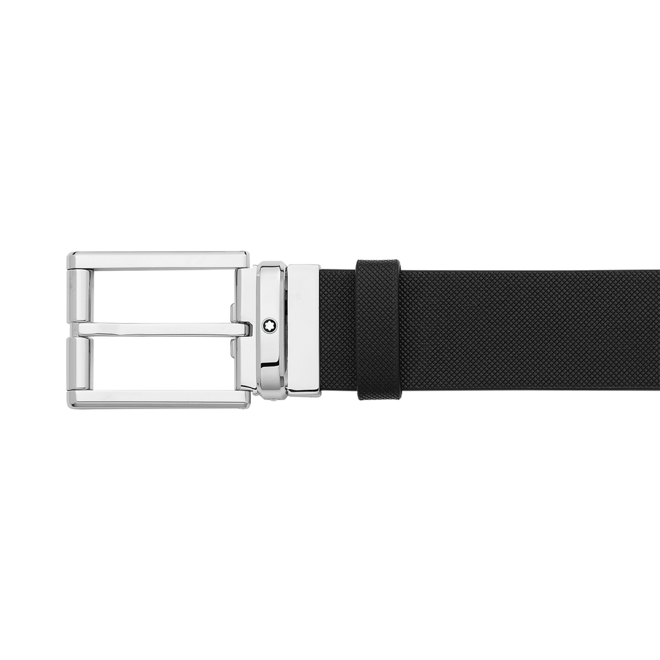 Rectangular 35&nbsp;mm Belt in Textured Leather - 3