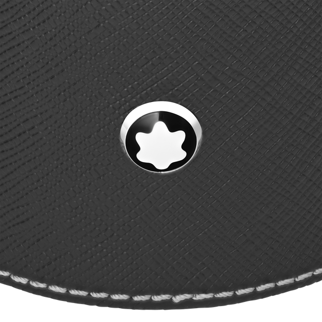 Medium Round Desk Tray in Sartorial Leather - 3