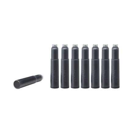 خراطيش حبر، أسود دائم، DIN ISO 14145-2، علبة تحتوي على 8 وحدات