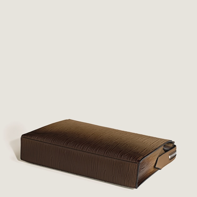 Clutch in Corteccia Sfumato Leather - 7