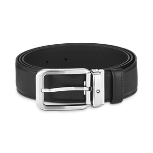 Rectangular 35&nbsp;mm Belt in Leather