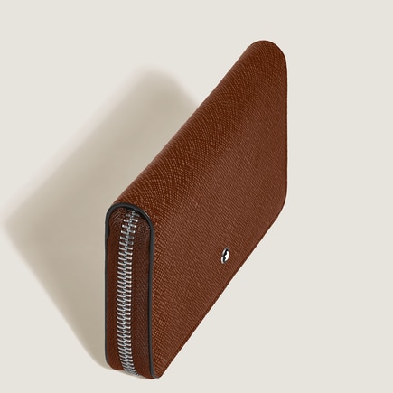 Medium Continental Wallet 12cc with Zip in Sartorial Leather