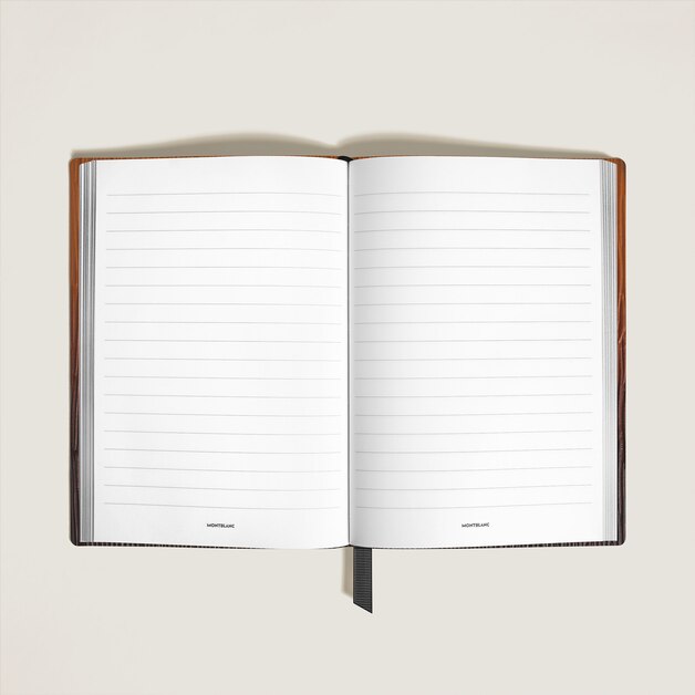 Medium Notebook in Corteccia Sfumato Leather, Lined Pages - 2