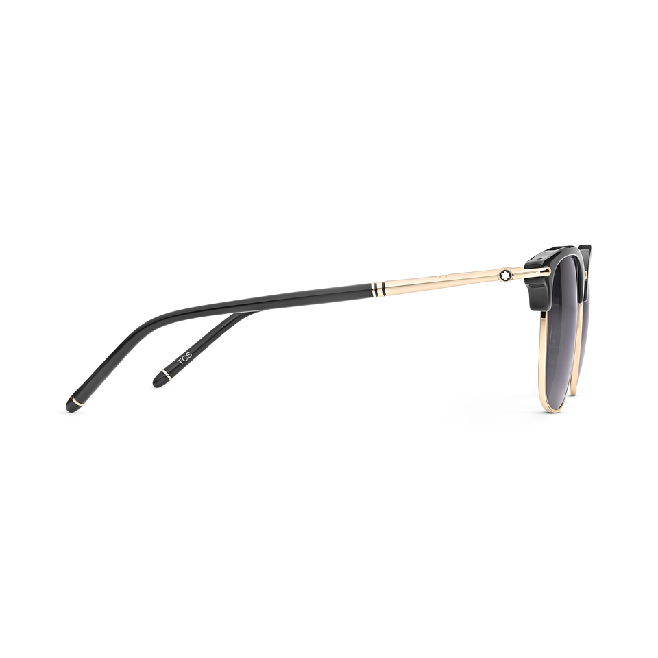 Rectangular Sunglasses with Black Injected Frame - 3