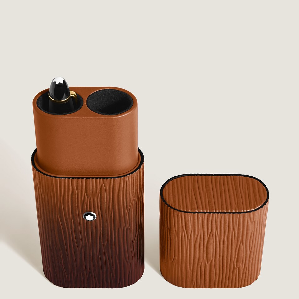 2-Pen Pouch in Corteccia Sfumato Leather - 4