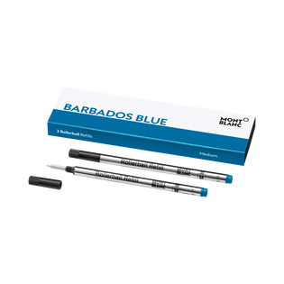 2 Rollerball Refills, Barbados Blue - Medium