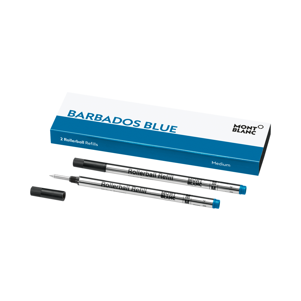 2 Rollerball Refills, Barbados Blue - Medium - 1