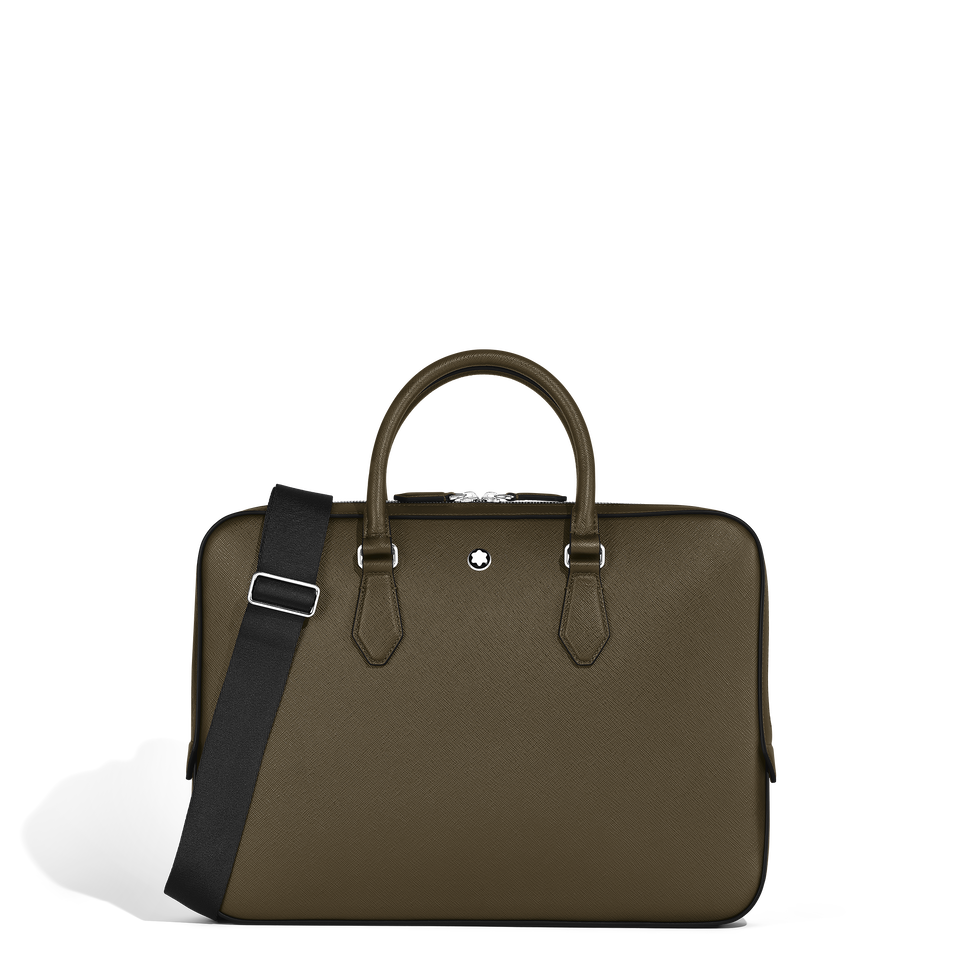 Thin Briefcase in Sartorial Leather - 1