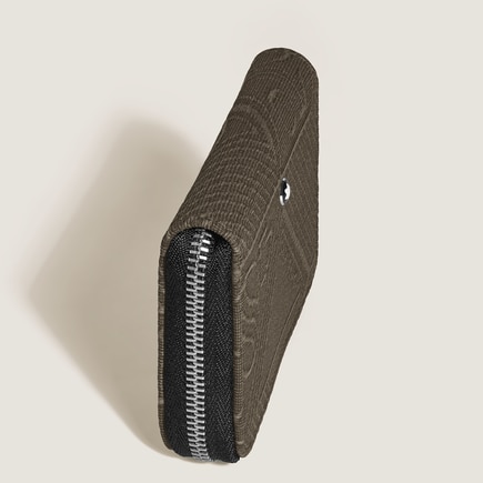 Mini Wallet 2cc with Zip in 4810 Jacquard