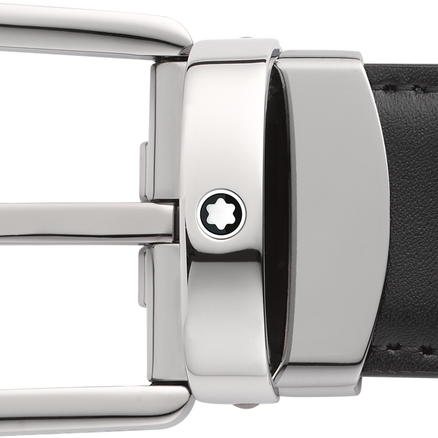 Cintura Reversibile Horseshoe 30 mm in Pelle - 5