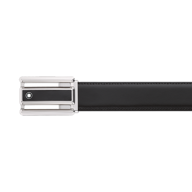 Cinturón reversible de piel negra y marrón de 30 mm - 4
