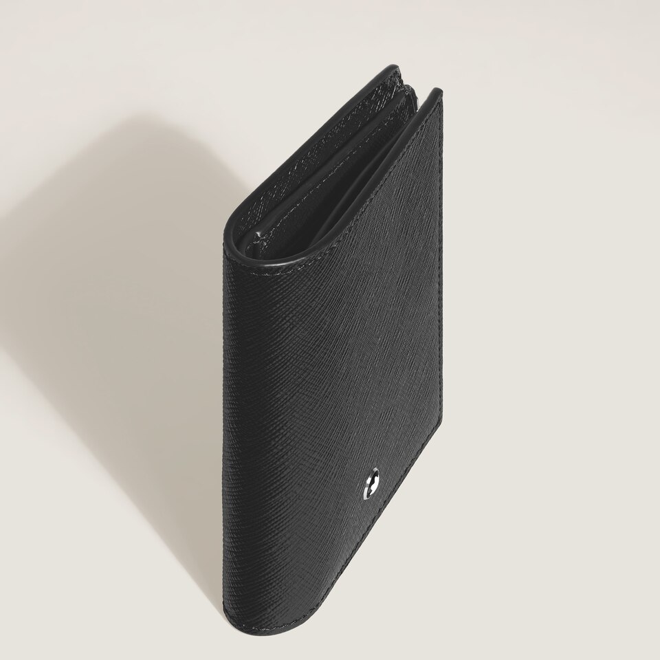 Mini Vertical Wallet 6cc in Sartorial Leather - 3