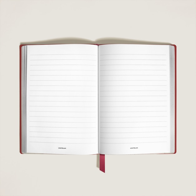 Notebook Medium, Brick Red Leather, Red, Lined Pages - 2