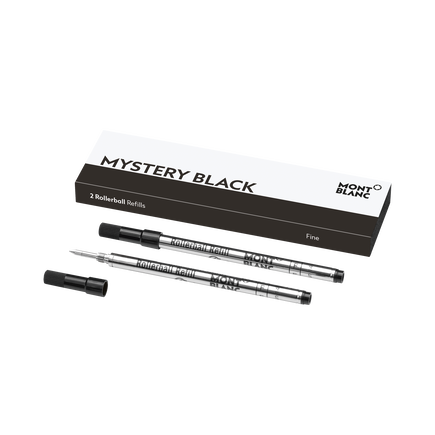 2 Rollerball Refills, Mystery Black - Fine