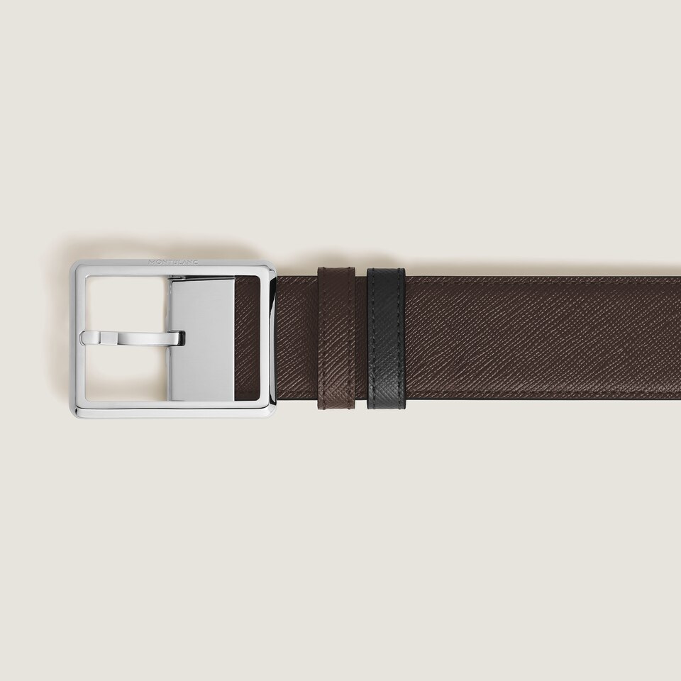 Rectangular 35&nbsp;mm Reversible Belt in Sartorial Leather - 5