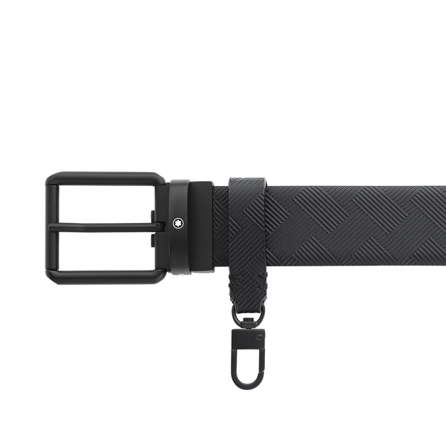 Squared 35 mm Reversible Belt with Loop in Extreme Leather - 5