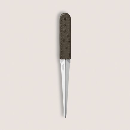 Letter Opener in Ostrich-Embossed Leather
