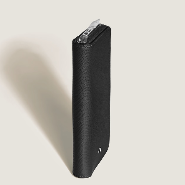 &Eacute;tui pour 2&nbsp;Instruments d'&Eacute;criture Zipp&eacute; en Cuir Sartorial - 5